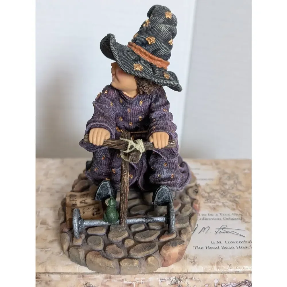Boyds Bears Wee Folkstone Hilda Witch in Training w Scaredy Cat & Ezra Figurine